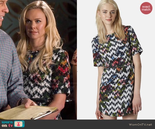 Topshop Blurred Jacquard A-Line Dress worn by Shelby (Laura Bell Bundy) on Hart of Dixie