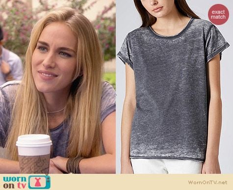 Topshop Burnout Tee worn by Elizabeth Whitson on Awkward