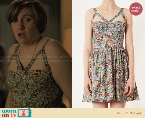 Topshop Cutout Apex Sundress worn by Lena Dunham on Girls