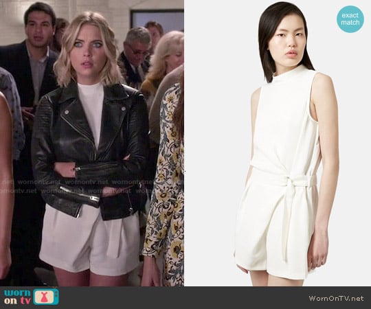 Topshop D-Ring High Neck Romper worn by Hanna Marin (Ashley Benson) on Pretty Little Liars