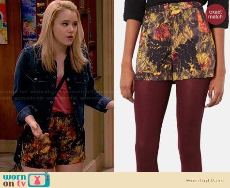 Topshop Fern Shorts worn by Taylor Sprietler on Melissa & Joey