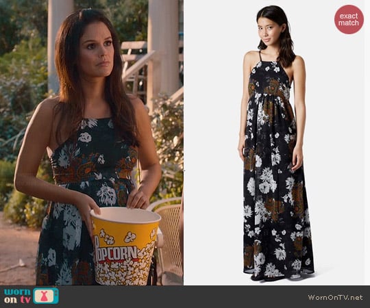 Topshop Folk Print Maxi Dress worn by Rachel Bilson on Hart of Dixie