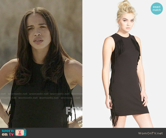 Topshop Fringe Sleeveless Body-Con Dress worn by Erica Dundee (Cleopatra Coleman) on Last Man On Earth