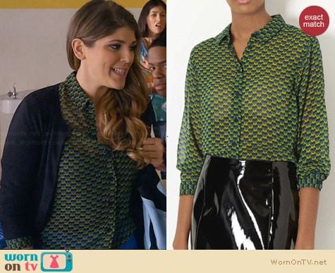 Topshop Heart Geo Shirt worn by Molly Tarlov on Awkward