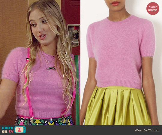 Topshop Knitted Fluffy Angora Sweater worn by Veronica Dunne on KC Undercover