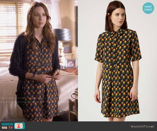 Topshop Marigold Shirtdress worn by Spencer Hastings (Troian Bellisario) on Pretty Little Liars