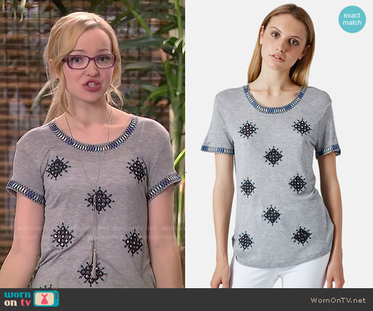 Topshop Mirror Crewneck Tee worn by Maddie Rooney (Dove Cameron) on Liv and Maddie