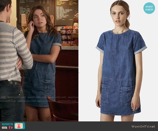 Topshop Moto Denim T-Shirt Dress worn by Callie Jacob (Maia Mitchell) on The Fosters