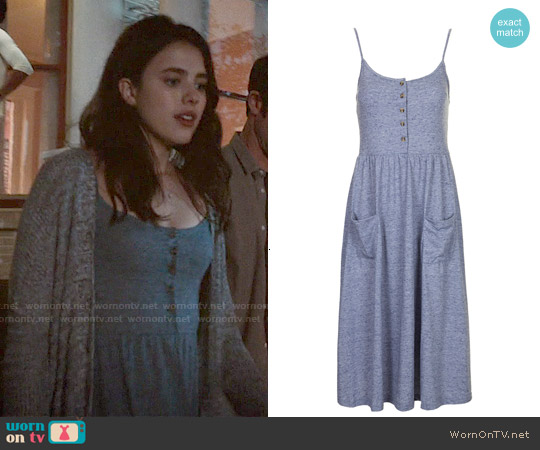 Topshop Strappy Button Midi Dress worn by Jill Garvey (Margaret Qualley) on The Leftovers