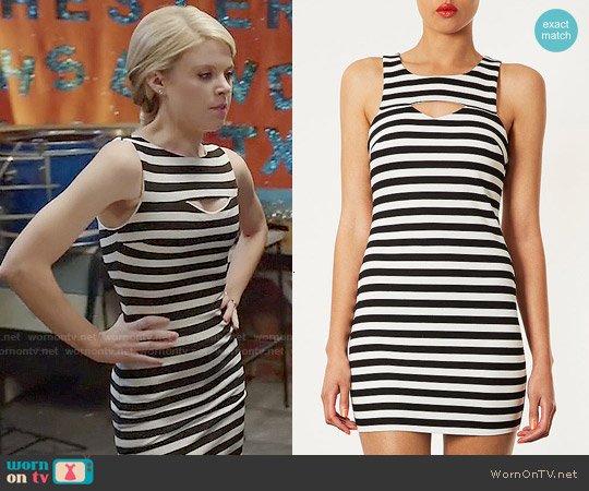 Topshop Striped Cutout Dress worn by Lauren (Bailey Buntain) on Faking It