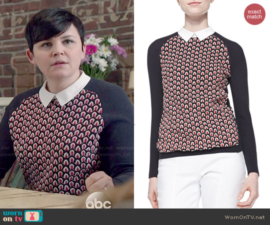 Tory Burch Carmine Sweater worn by Mary Margaret (Ginnifer Goodwin) on Once Upon A Time