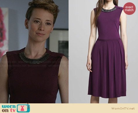 Tory Burch Eva Dress worn by Karine Vanasse on Revenge