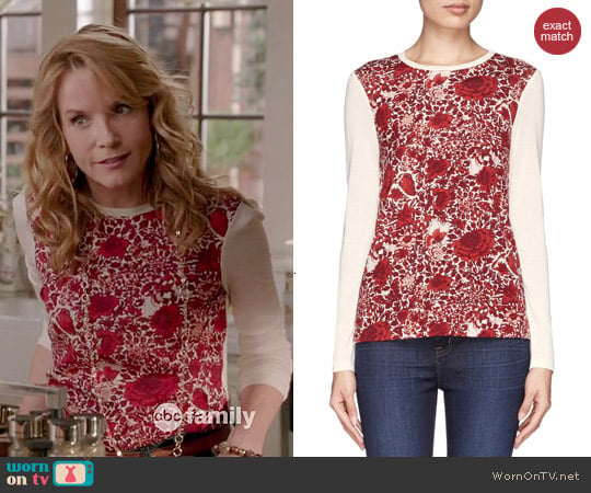 Tory Burch Roanan Sweater worn by Lea Thompson on Switched at Birth