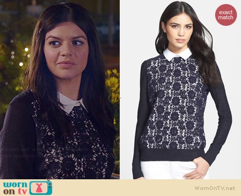 Tory Burch Sandy Sweater worn by Casey Wilson on Marry Me