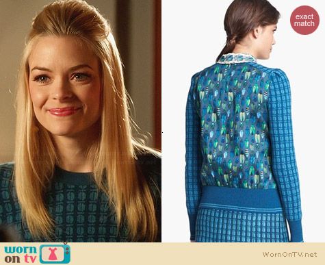 Tory Burch Walda Sweater worn by Jaime King on Hart of Dixie