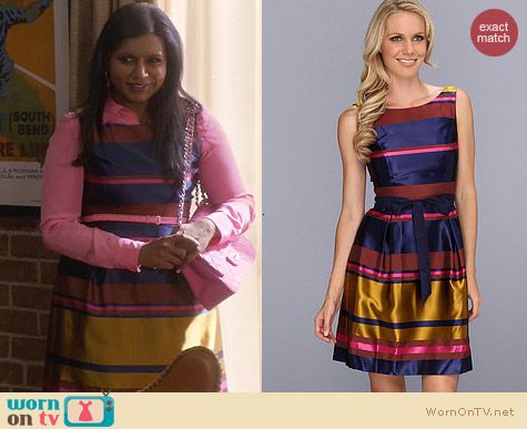 Trina Turk Sabra Dress worn by Mindy Kaling on The Mindy Project