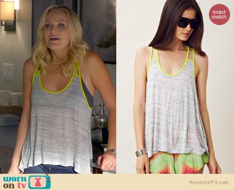 Trophy Wife Fashion: Blue Life Two strap tank worn by Malin Akerman