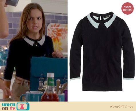 Trophy Wife Fashion: J. Crew Trome L'Oeil Tippi Sweater worn by Bailee Madison