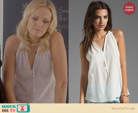 Trophy Wife Fashion: Joie Eniko Top worn by Malin Akerman