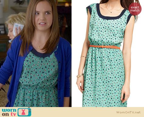 Trophy Wife Fashion: Macys Maison Jules Bird Print dress worn by Bailee Madison