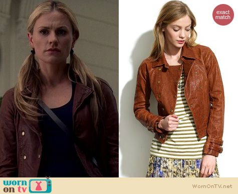 True Blood Fashion: Madewell Double Breasted Moto Jacket worn by Anna Paquin