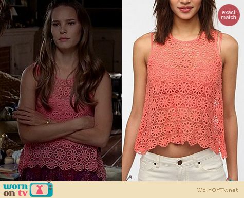 True Blood Fashion: Urban Outfitters Pins & Needles Daisy Lace swing tank worn by Bailey Noble