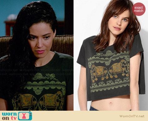 Truly Madly Deeply Cropped Elephant Tee worn by Edy Ganem on Devious Maids