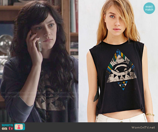 Truly Madly Deeply Mystic Geo Eye Tank Top worn by Layla Grant (Aubrey Peeples) on Nashville