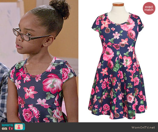 Truly Me Floral Print Dress worn by Diane Johnson (Marsai Martin) on Black-ish