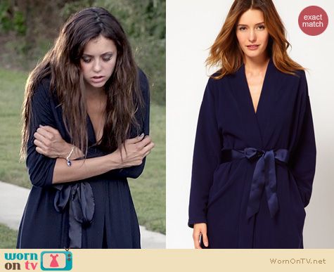 TVD Fashion: Princess Tam Tam Blue Cappuccino robe worn by Nina Dobrev