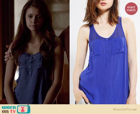 TVD Fashion: Silence + Noise Military Tank worn by Nina Dobrev