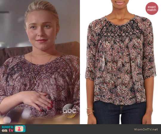 Ulla Johnson Mini-Floral Hazel Blouse worn by Hayden Panettiere on Nashville