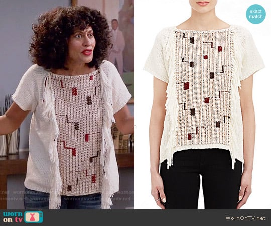 Ulla Johnson Pippa Sweater worn by Rainbow Johnson (Tracee Ellis Ross) on Black-ish