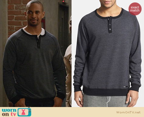 UNCL French Terry Henley worn by Damon Wayans Jr on New Girl