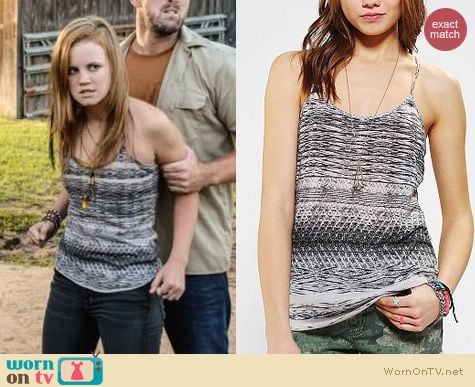 Under the Dome Fashion: Urban Outfitters BDG Donna Printed Cami worn by Mackenzie Lintz