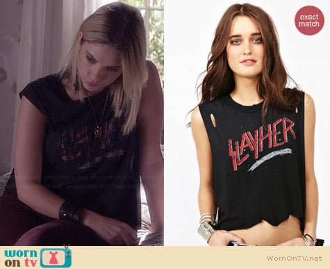 UNIF Slayher Muscle Tee worn by Ashley Benson on PLL