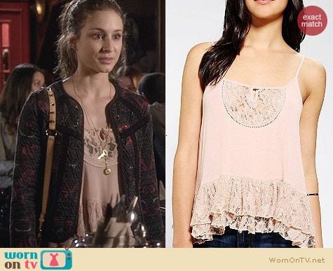 Urban Outfitters Kimchi Blue Tiered Lace-Hem Cami worn by Troian Bellisario