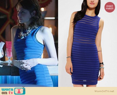 Urban Outfitters Silence & Noise Illusion Stripe Bodycon Dress worn by Willa Holland