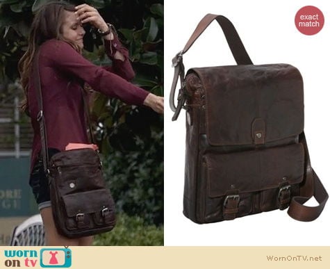 Vampire Diaries Bags: Spikes & Sparrow North/South Messenger Bag worn by Nina Dobrev