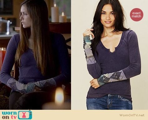 The Vampire Diaries Fashion: Free People Kombucha Cuff top worn by Nina Dobrev