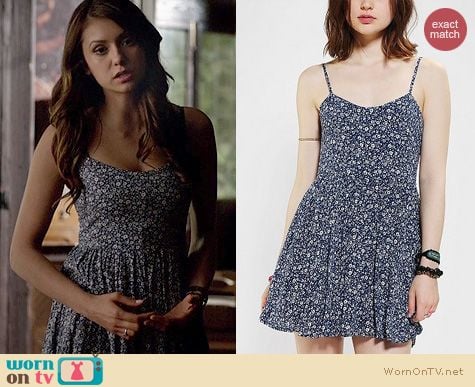 The Vampire Diaries Fashion: Lucca Couture Floral Babydoll Dress worn by Nina Dobrev