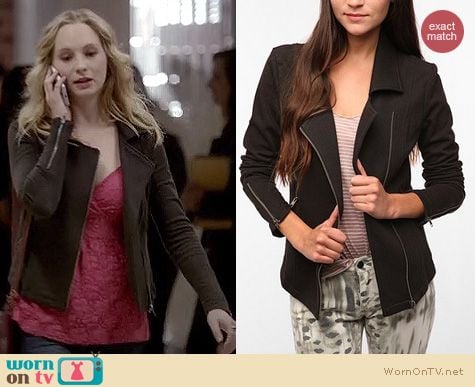 The Vampire Diaries Fashion: Urban Outfitters Freeway Moto jacket by Silence and Noise