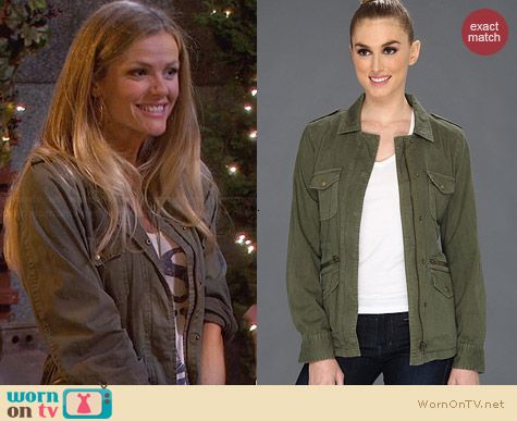 Velvet by Graham & Spencer Ruby Jacket worn by Brooklyn Decker on FWBL