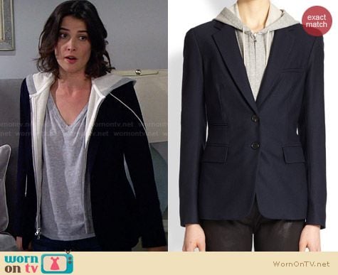 Veronica Beard Hood Inset Blazer worn by Cobie Smulders on HIMYM