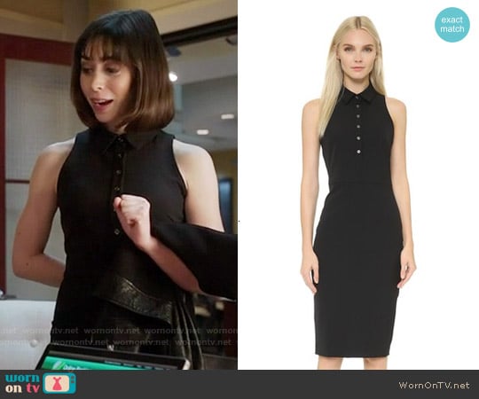 Veronica Beard Scuba Sleeveless Shirtdress worn by Whitney (Cristin Milioti) on The Mindy Project