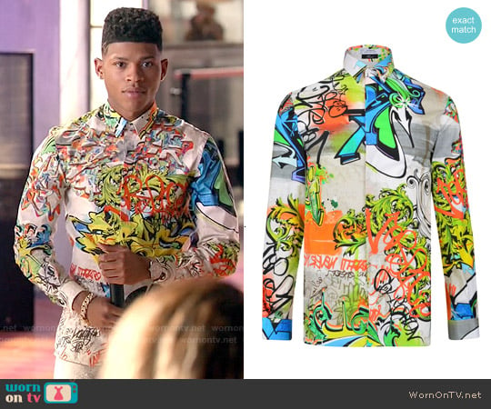 Versace Collection Graffiti Shirt worn by Hakeem Lyon (Bryshere Y. Gray) on Empire