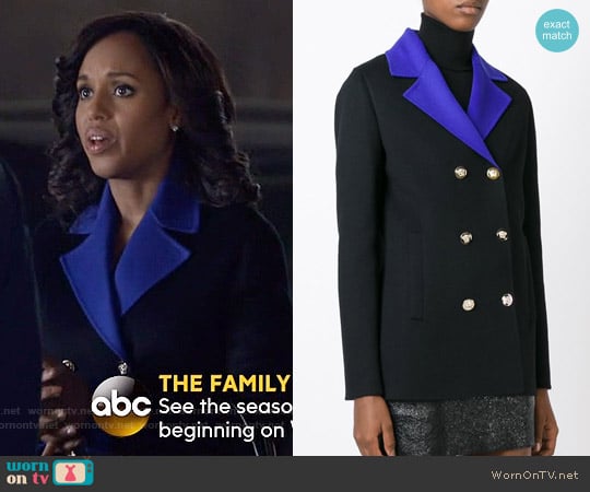 Versace Contrasting Lapels Blazer worn by Olivia Pope (Kerry Washington) on Scandal