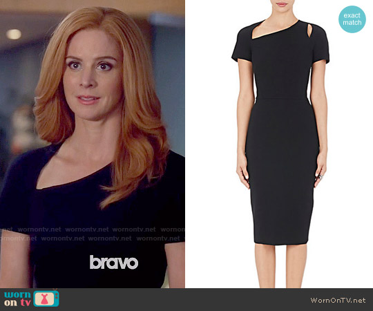 Victoria Beckham Matte Crepe Fitted Sheath Dress worn by Donna Paulsen (Sarah Rafferty) on Suits