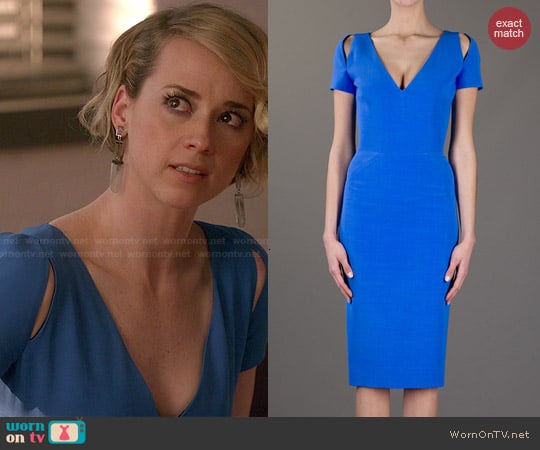 Victoria Beckham Fitted Pencil Dress worn by Margaux Lemarchal (Karine Vanasse) on Revenge