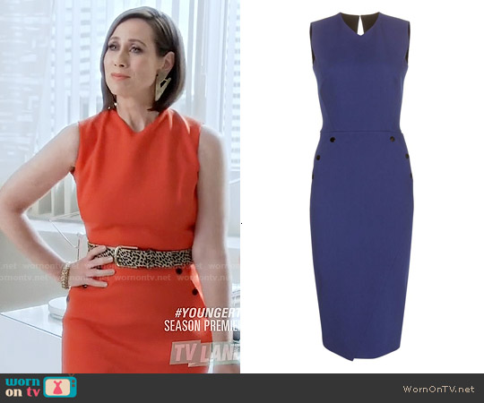 Victoria Beckham Sleeveless Wool Dress worn by Diana Trout (Miriam Shor) on Younger